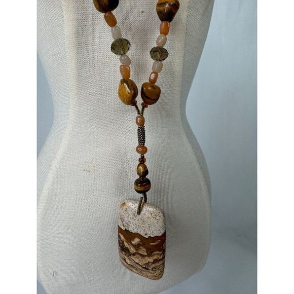 Picture Jasper & Semi-Precious Healing Stone Necklace 15" - Picture 16 of 16